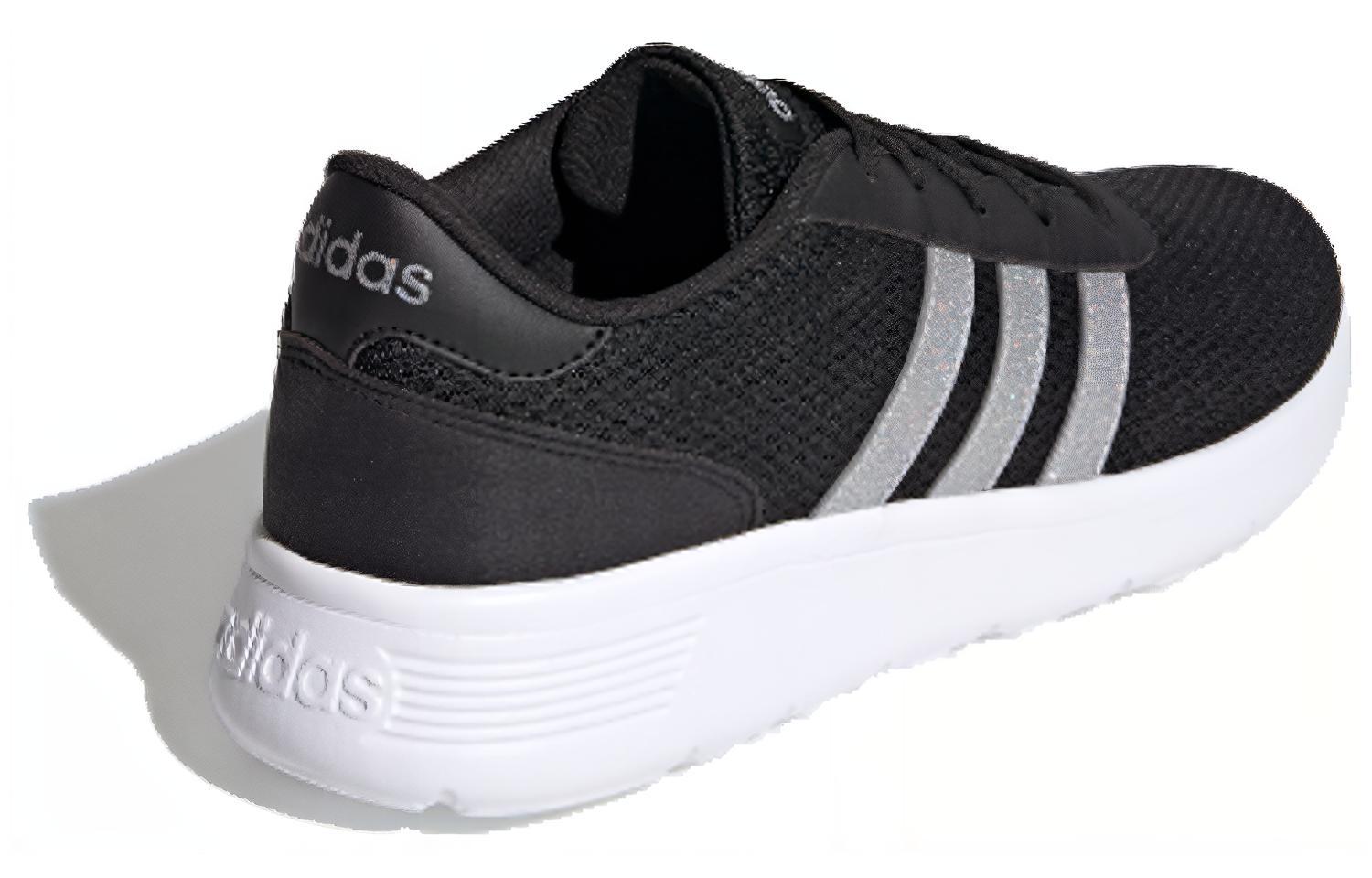 Женские кроссовки adidas neo Lite Racer (черно-серебристые) — фото 3