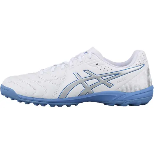 ASICS Calcetto Abrasion Resistant Soccer Shoes Men's White Blue