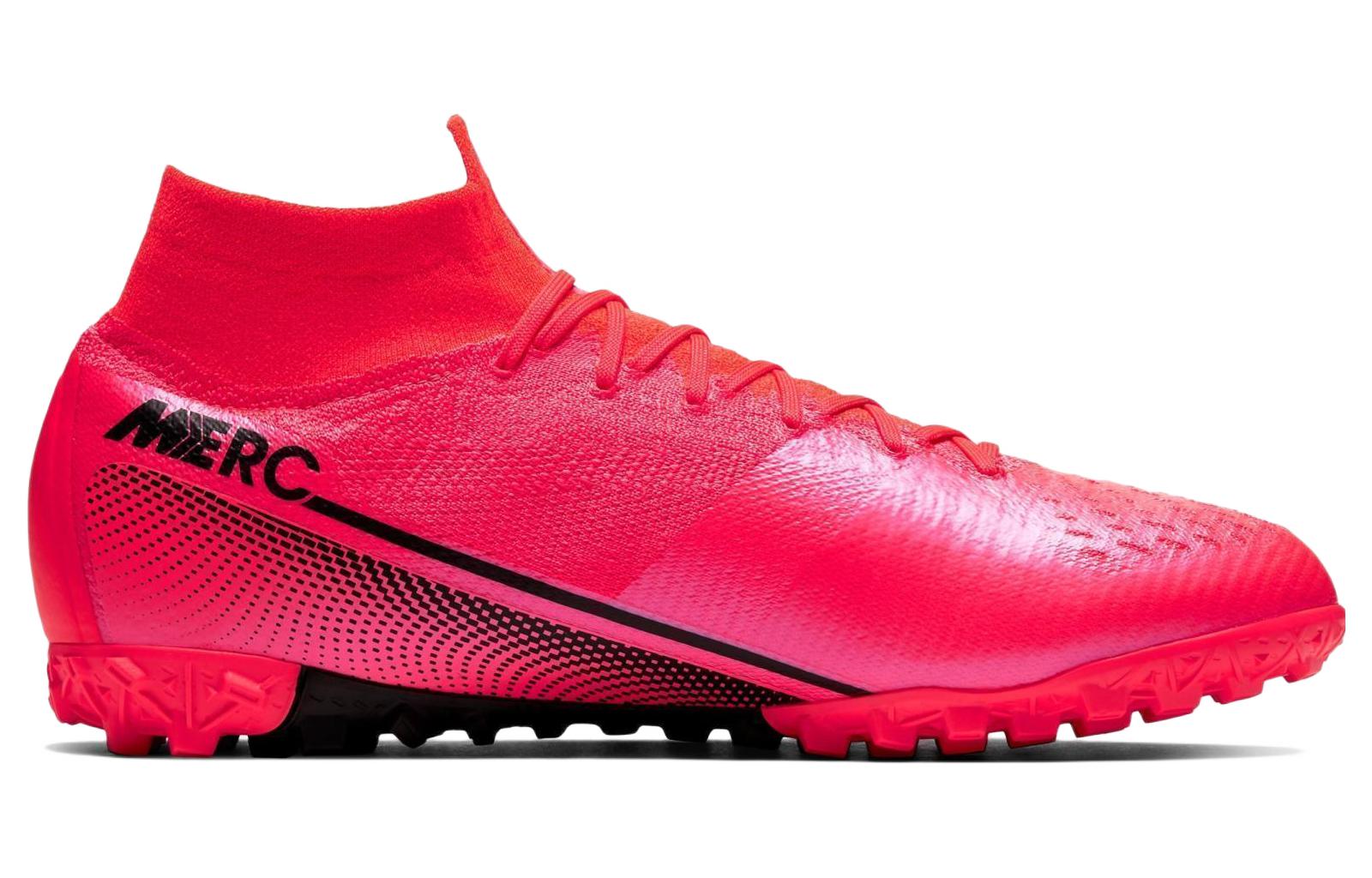Мужские кроссовки Nike Mercurial Superfly 7 Elite TF (черно-красные) — фото 2