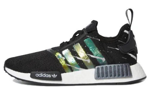 Adidas originals NMD_R1 Sports Meteor Shower Non-slip Wear-Resistant Lightweight Low-top Life Casual Shoes Women's Black Green