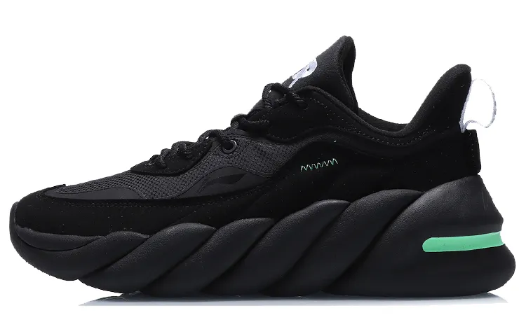Li Ning Wujie 3 Cushioning Slip Resistant Low top Casual Shoes Women's Black