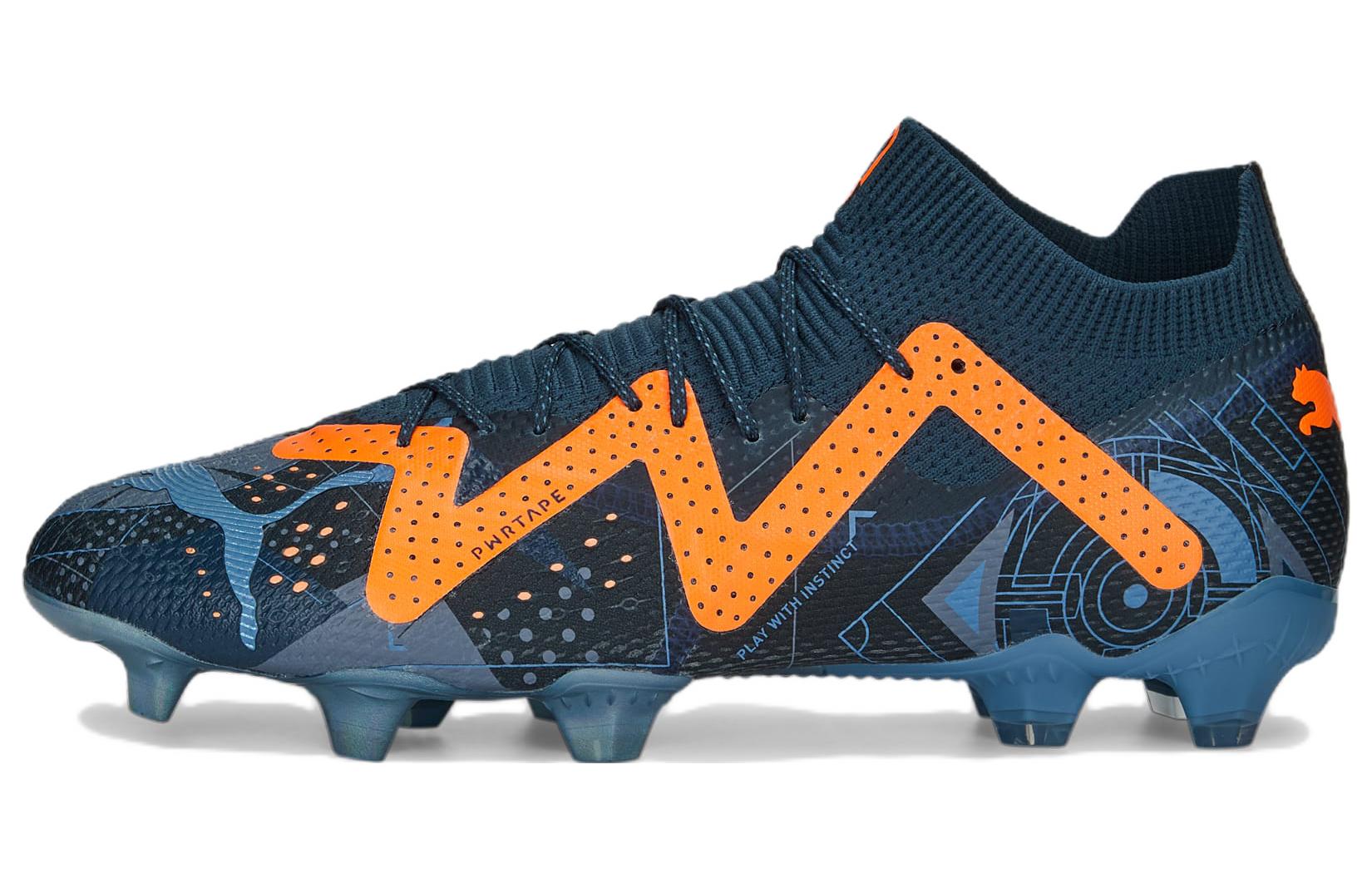 Футбольные бутсы PUMA PUMA Future Ultimate DNA AG (синий / оранжевый)