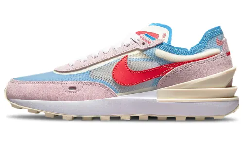 Nike Waffle One Pink Red Blue Women's