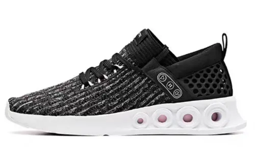 Anta Energy Ring Technology Cushioning Slip Resistant Abrasion Resistant Breathable Low top Casual Shoes Women's Black