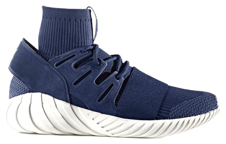 Высокие кроссовки adidas originals Tubular Doom Night Marine (синие) — 陆战队/白 — фото 2