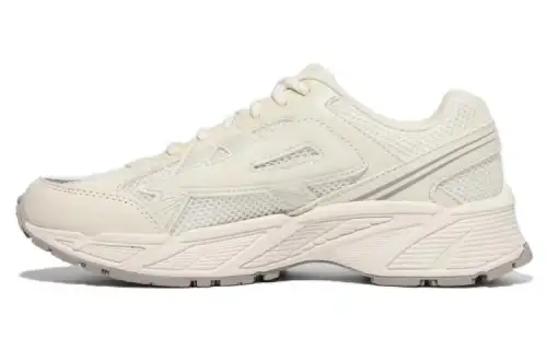 FILA Artificial Leather Comfortable And Breathable Low top Casual Shoes Unisex Beige