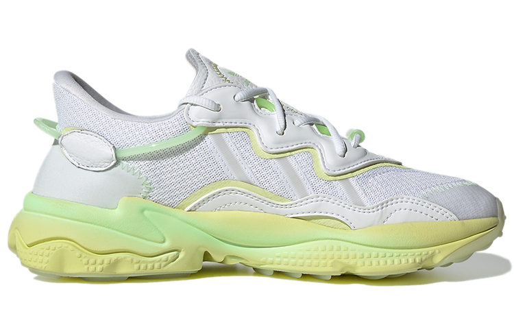 Женские кроссовки adidas Ozweego (бело-желтые) — Белый / жёлтый — фото 2