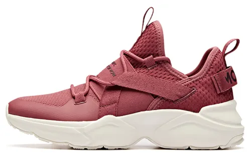 ANTA Casual Shoes Women's Low Top Tree Mold Red/Gallon Purple/Ivory White