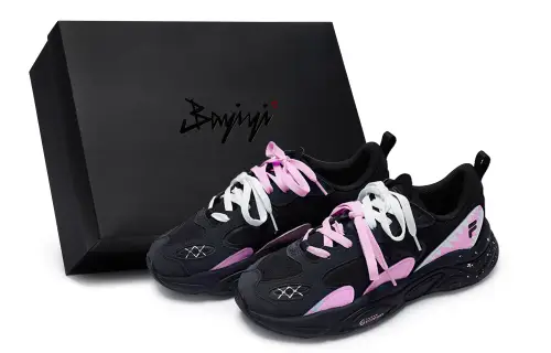FILA Mars 2 Mars 2.0 811 Manufacturing, Tidal Pink, Special Shoe Box Low top Casual Shoes Men's Black Pink White