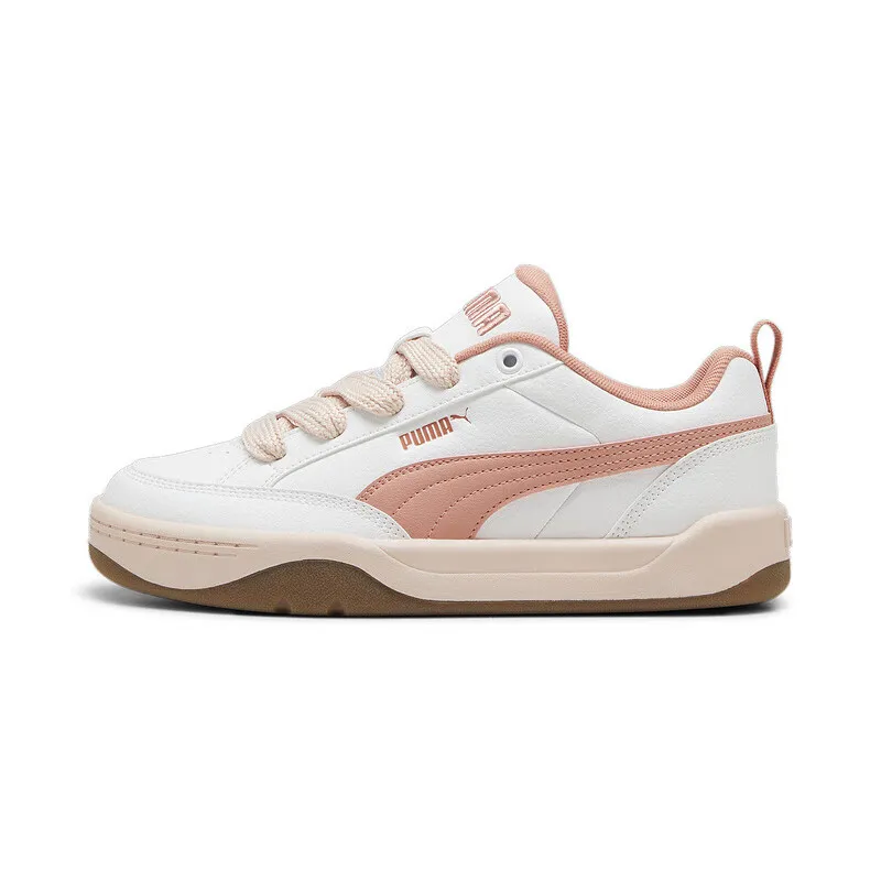 PUMA Park Lifestyle Artificial Leather Fashion Low top Skateboard Shoes Unisex White