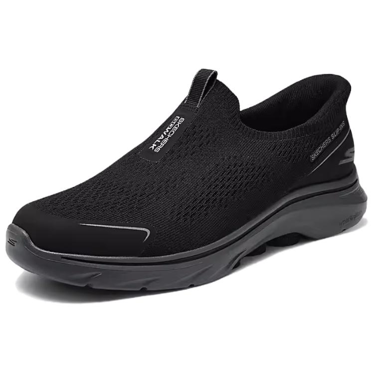 Skechers GO WALK 7 Abrasion Resistant Breathable Low top Casual Shoes Men’s Black