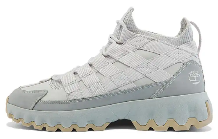 Timberland Slip Resistant Abrasion Resistant Mid top Casual Shoes Men's Light Gray