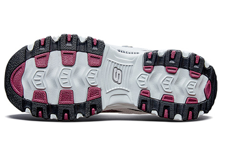 Женские кроссовки Skechers D'LITES (серебристо-серые) — фото 5