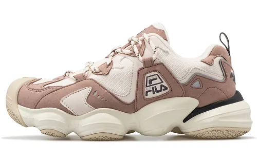 FILA FUSION Ugly Textile, Artificial Leather Low top Casual Shoes Women's Deer Powder