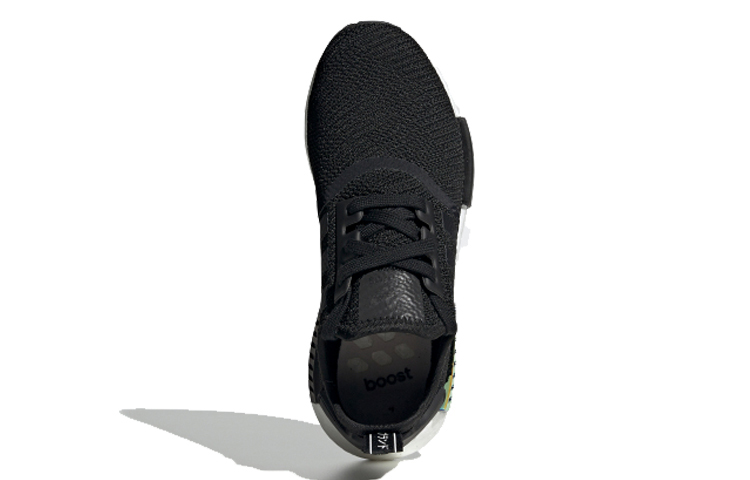 Женские кроссовки adidas originals NMD_R1 (черно-белые) — фото 4