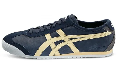 Onitsuka Tiger MEXICO 66 Slip Resistant Low top Casual Shoes Unisex Blue Yellow