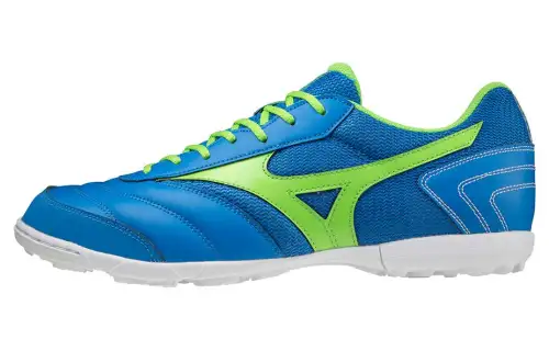 Mizuno Morelia Sala Club TF Grassland Slip Resistant Abrasion Resistant Soccer Shoes Blue Green