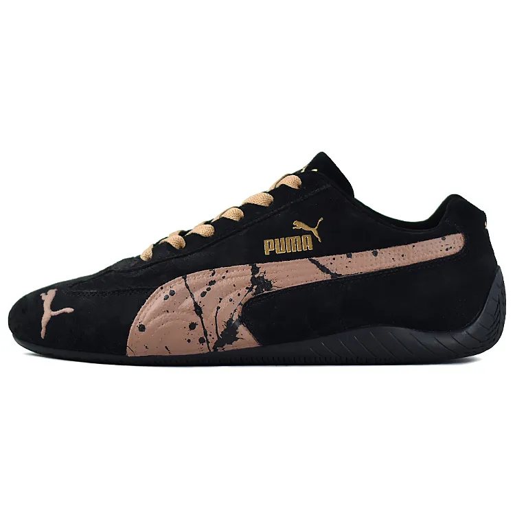 PUMA Speedcat Slip Resistant Abrasion Resistant Low top Casual Shoes Unisex Black Brown