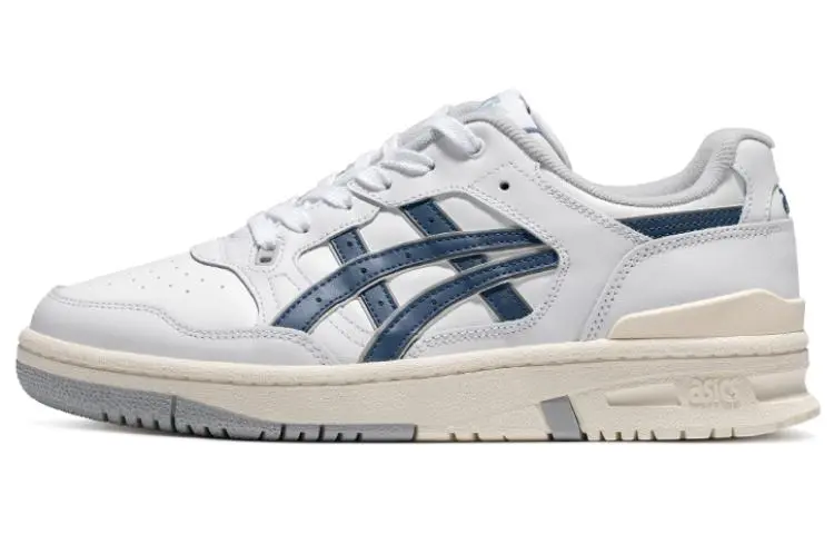 ASICS EX89 Synthetic Leather, Cow Leather Abrasion Resistant Abrasion Resistant Low top Casual Shoes Men's White Blue