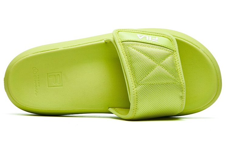 Женские шлепанцы Fila FUSION DONUT DX MORDEN CHIC-FMC (кислотно-оранжевые) — 酸橙色 — фото 4