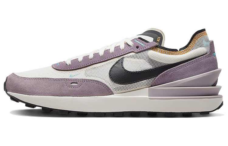 Мужские кроссовки Nike Waffle One SE (бело-фиолетовые)