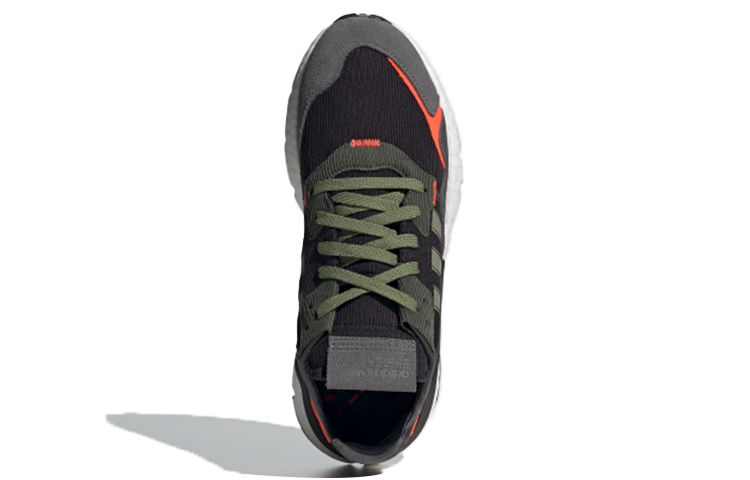 Кроссовки adidas originals Nite Jogger (черный / зеленый / серый) — Чёрный / зелёный / серый — фото 5