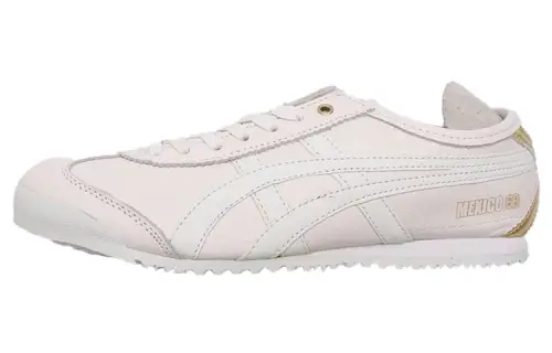 Onitsuka Tiger MEXICO 66 Cushioning Abrasion Resistant Lightweight Low top Casual Shoes Unisex Gold White