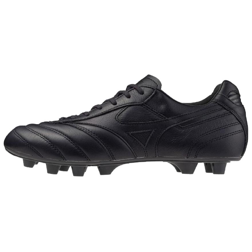 Mizuno MORELIA 2 Artificial Leather, Leather Slip Resistant Abrasion Resistant Soccer Shoes Unisex Black