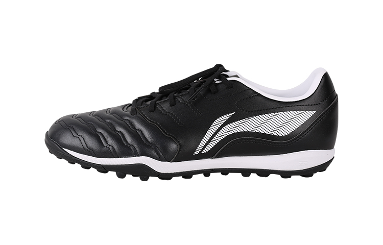 Li Ning TF Turf Cushioning Slip Resistant Abrasion Resistant Soccer Shoes Men’s Black