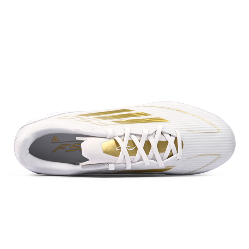 Adidas F50 League AG Artificial Ground Synthetic Leather Soccer Shoes Unisex White Gold