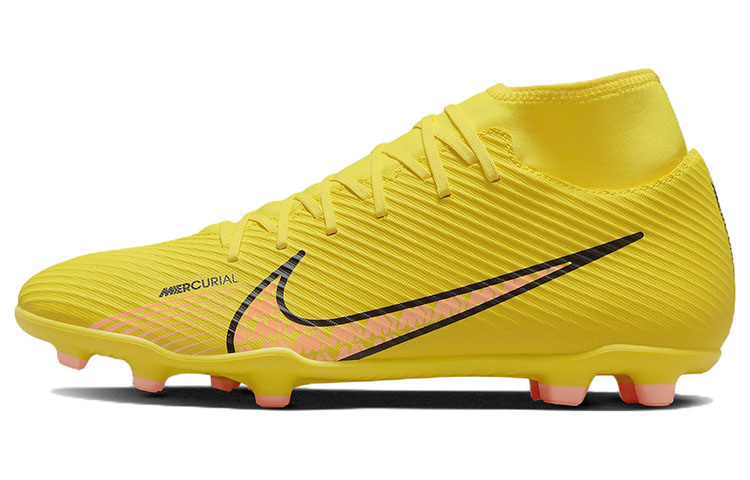Nike Mercurial Superfly 9 Mercurial 15 Club MG (Glue Short Nails) Football Shoes Men's Yellow Pink