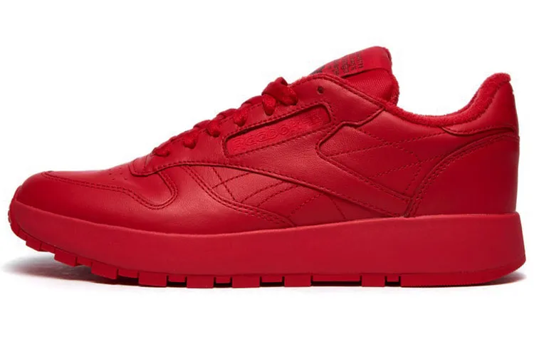 Reebok x Maison Margiela Cushioning Abrasion Resistant Coverage Support Low top Casual Shoes Unisex Red
