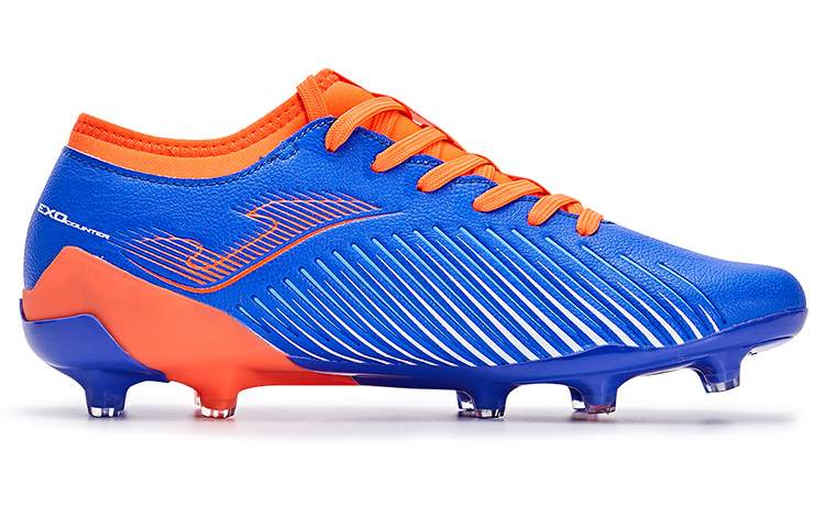 Joma Propulsion FG Firm Ground Natural Grass Slip Resistant Abrasion Resistant Soccer Shoes Men’s Blue Orange