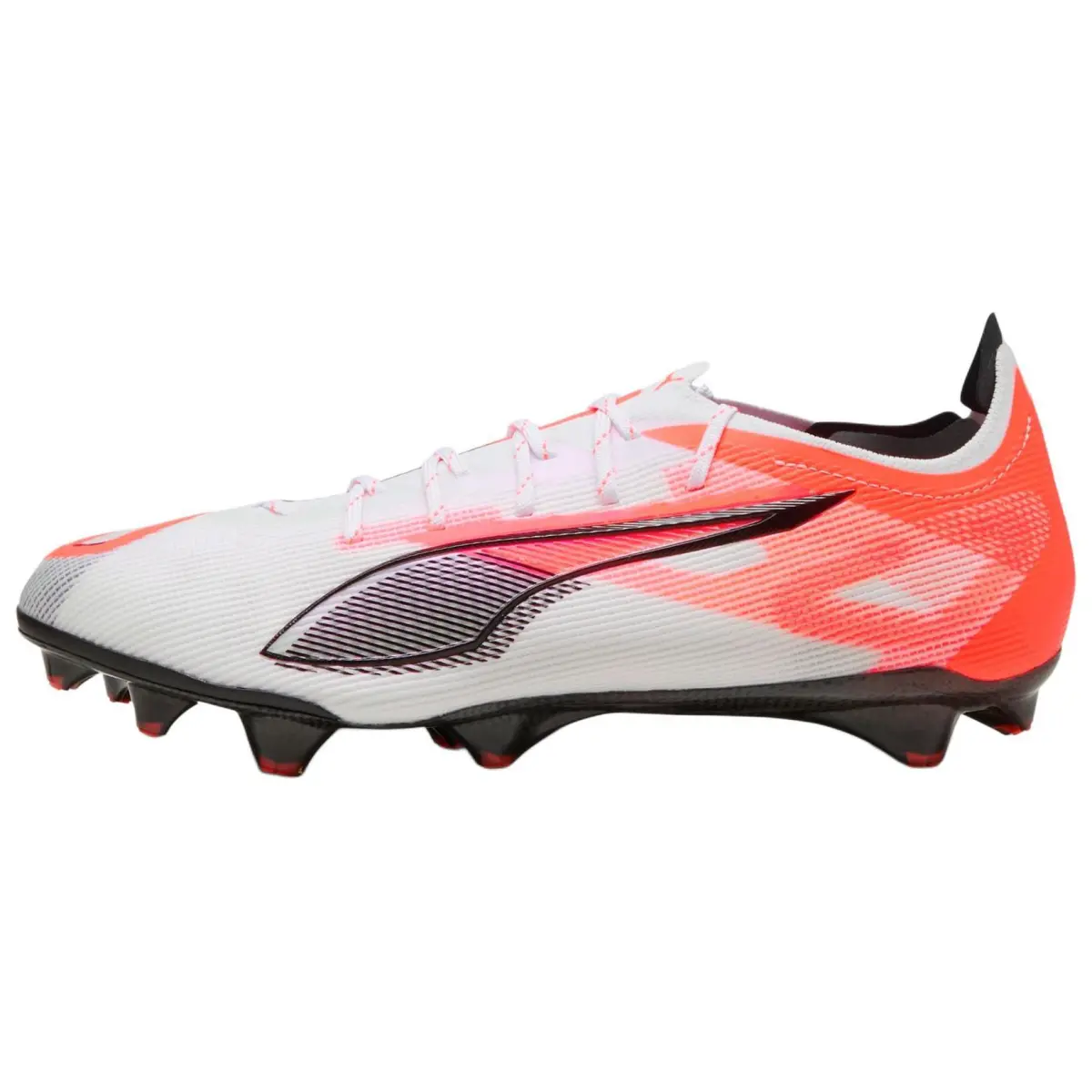 PUMA Ultra 5 Carbon FG Firm Ground Soccer Shoes Men's White Red
