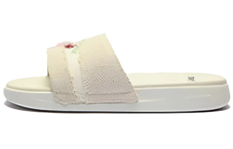Li Ning Slide Slippers Women's Ecru