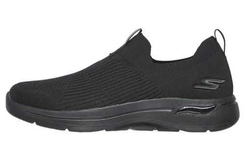 Skechers Go Walk Arch Fit Iconic Fabric Sports Low top Casual Shoes Men's Black