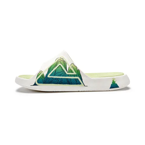 PEAK Tai Ji2.0 EVA Slide Slippers Men's White Green