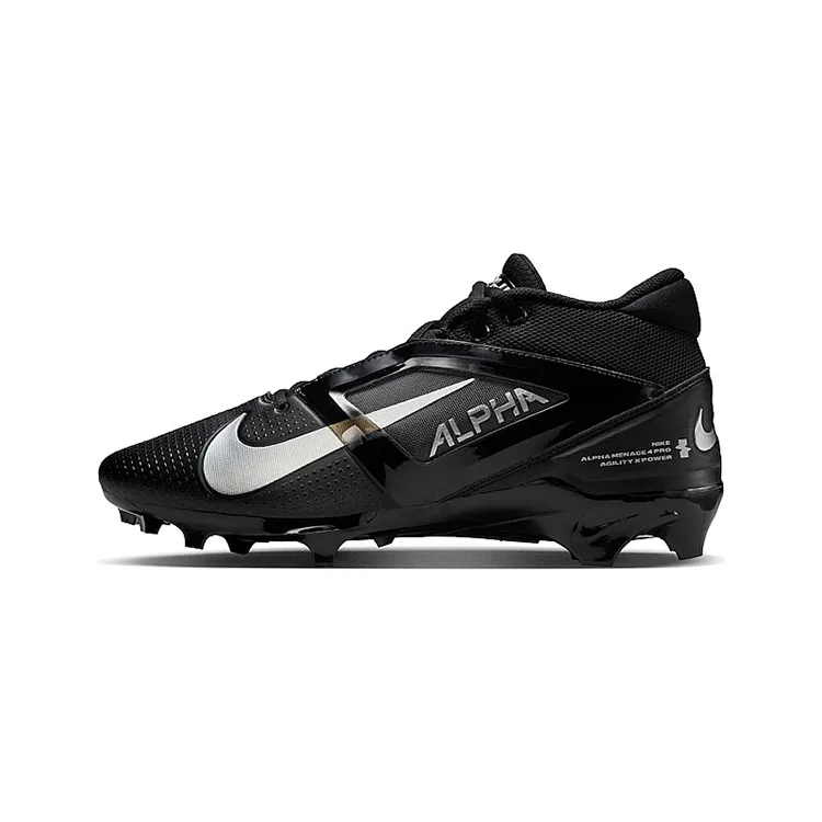 Nike Alpha Menace 4 Pro Soft And Comfortable Soccer Shoes Unisex Black