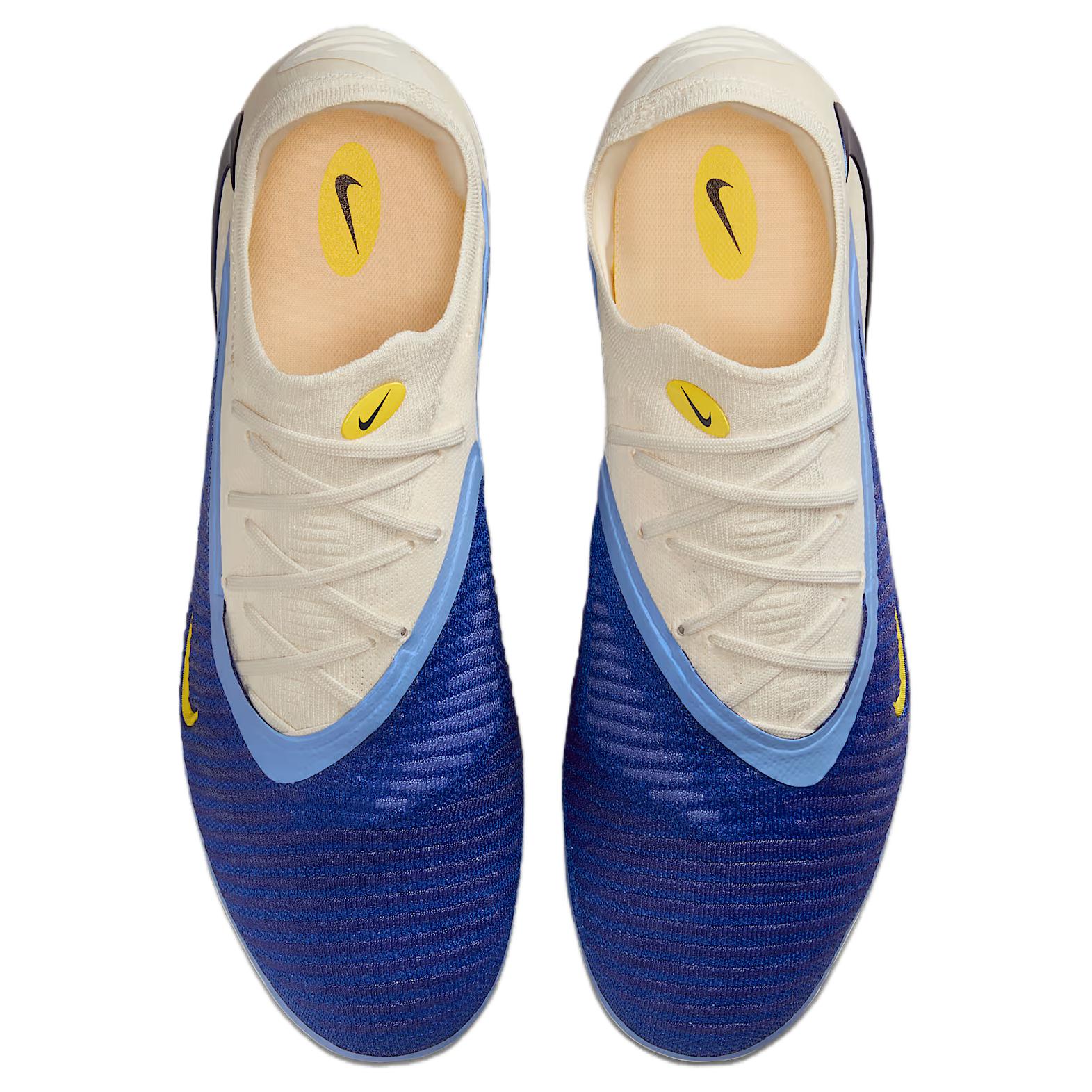 Nike Phantom 6 FG Firm Ground Natural Grass Soccer Shoes Men’s White Blue