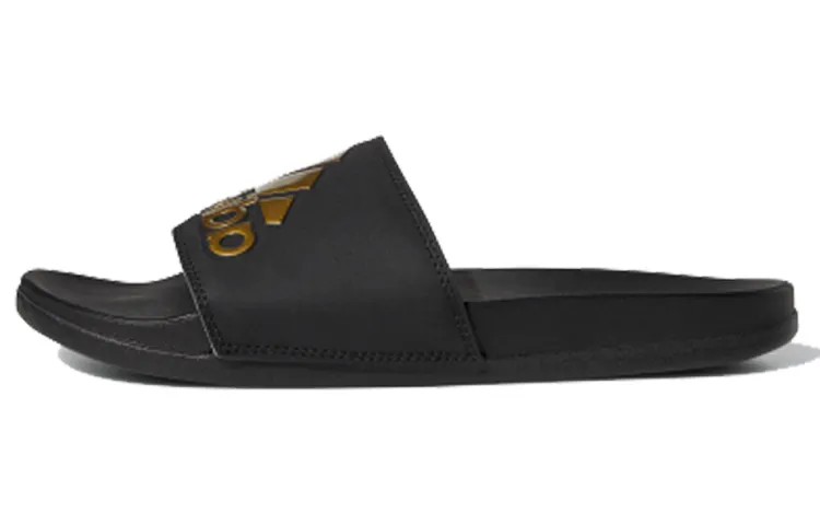 Adidas Adilette Comfort Slide Slippers Men's Black Gold