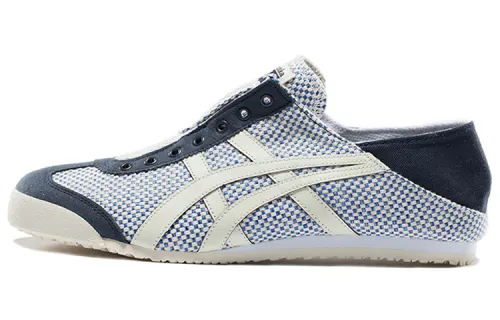 Onitsuka Tiger MEXICO 66 Comfortable Abrasion Resistant Low top Casual Shoes Unisex White Blue