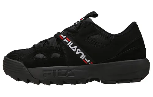 FILA Disruptor HIT And RUN Low top Casual Shoes Unisex Black Korean Style