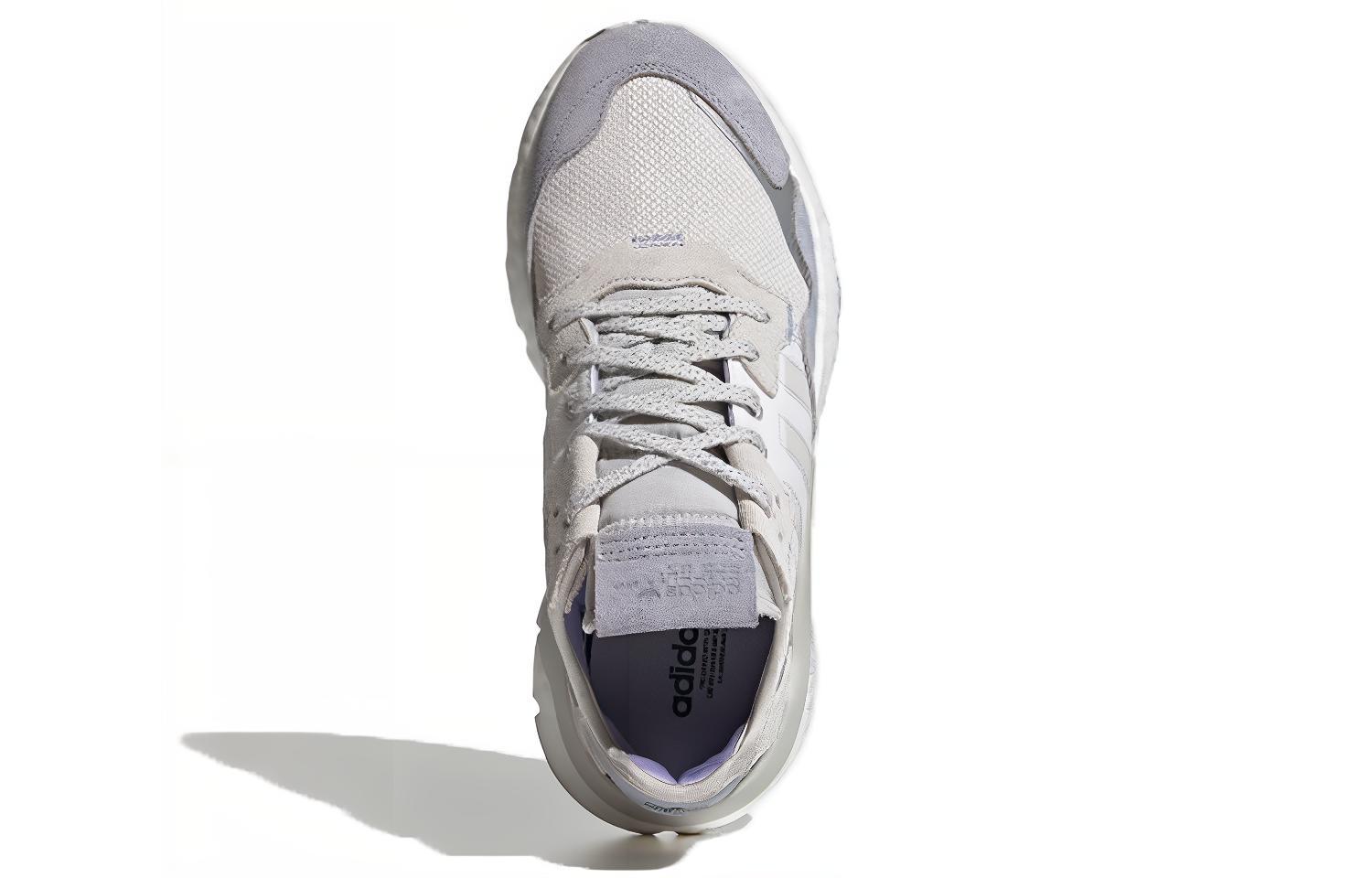 Женские кроссовки adidas originals Nite Jogger (серые / белые) — Серый / белый — фото 5