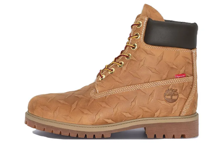 Timberland x Supreme Short Combat Boots Men's Khaki