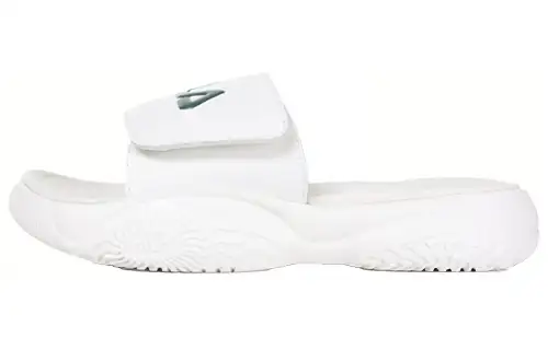 FILA Taper Slippers Unisex White Green Korean Style