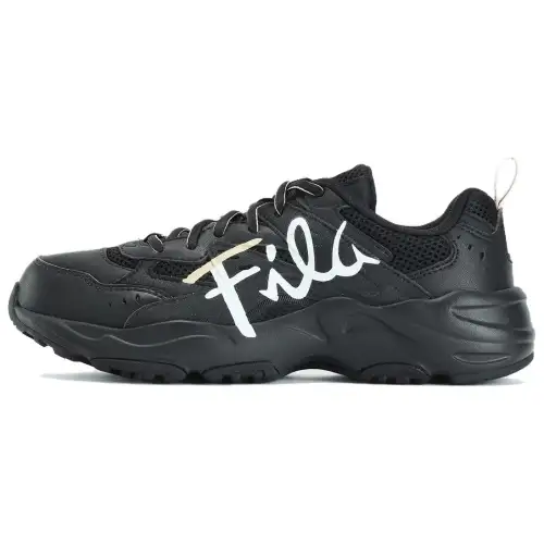 FILA Heritage-FHT Cushioned Wear-Resistant Breathable Low-Top Casual Shoes Women's Black