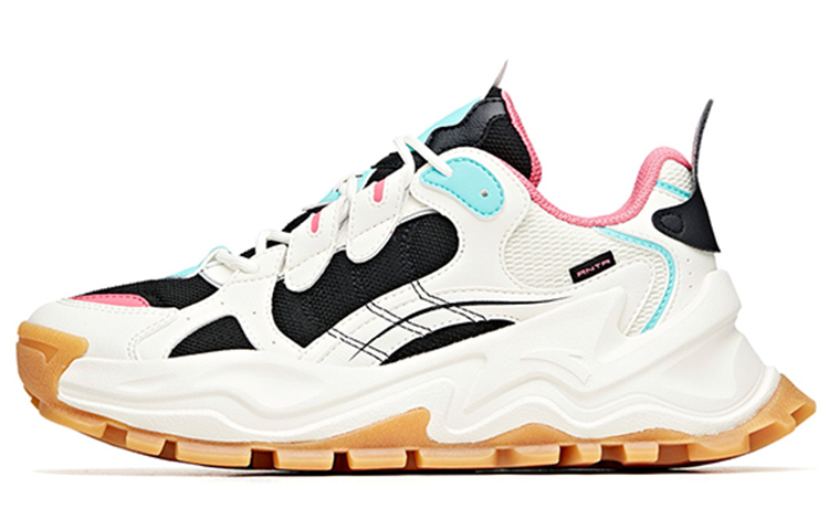 Anta Hot Slip Resistant Abrasion Resistant Low top Casual Shoes Women's White Black Pink