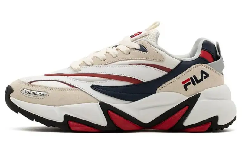 FILA Low top Casual Shoes Men's White Red Blue