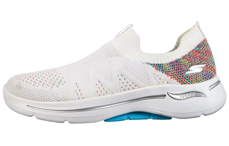 Skechers Go Walk Arch Fit Slip on Cushioning Low top Casual Shoes Women's White