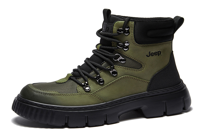 Jeep Combat Boots Men's Army Green